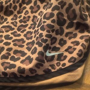Nike Brown Leopard Print Shorts